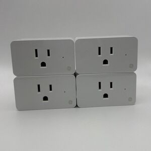 4 Pack GE CPLGSTDBLW1 On/Off Smart‎ Plug WiFi Outlet Home Automation - Like New
